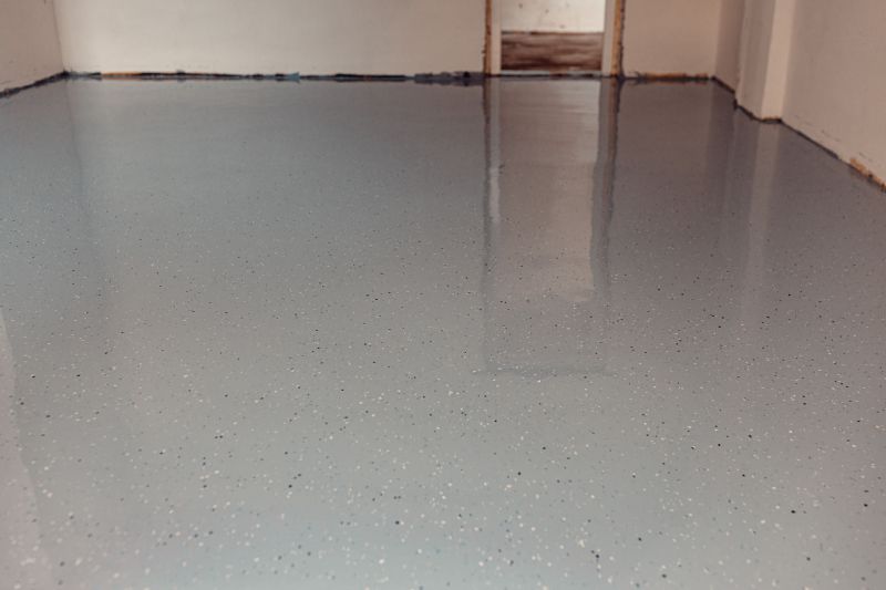 Finished Garage Floor with Epoxy Coating