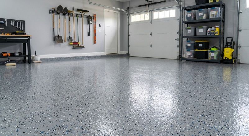 Garage Floor Staining in Loudoun County, VA