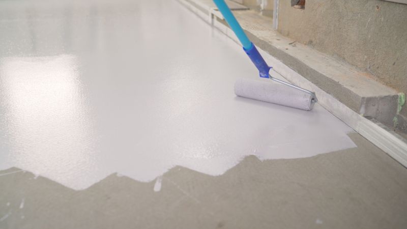 Speckled Garage Floor Painting in Alexandria, VA